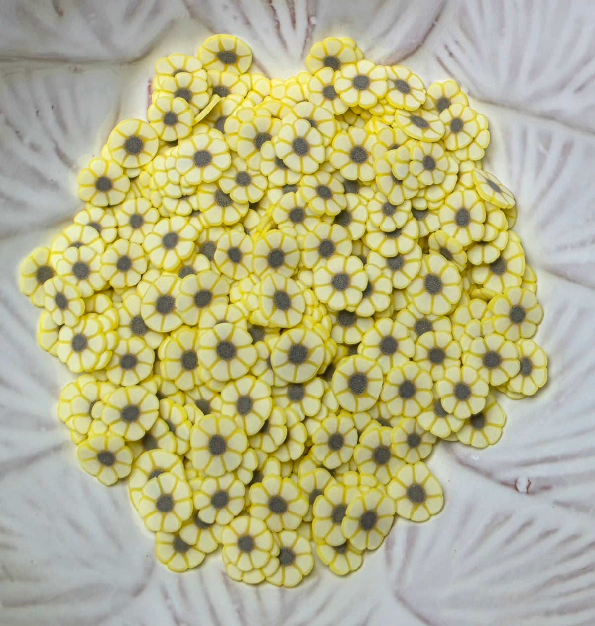 Yellow Flower Polymer Clay