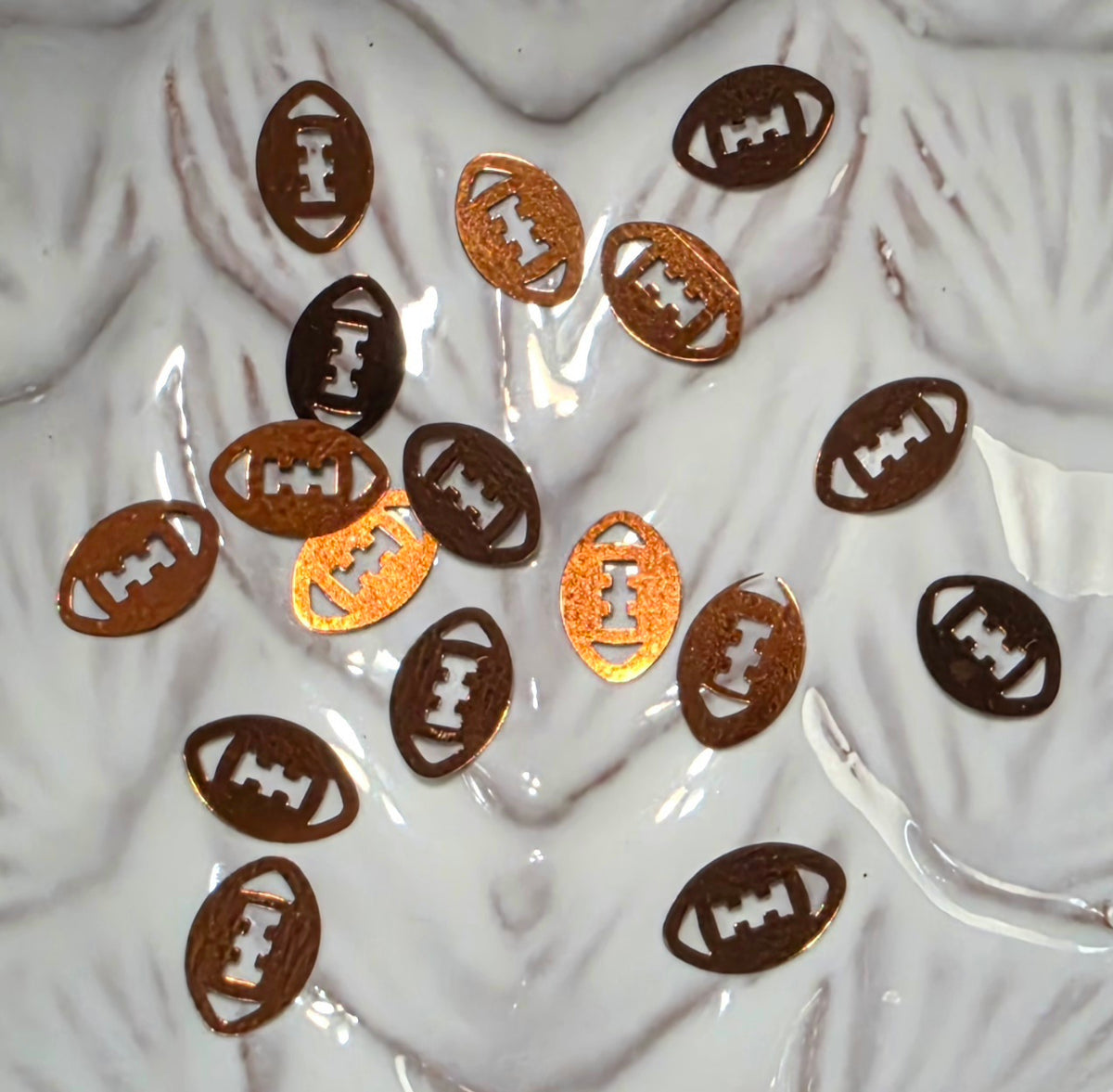 Football Glitter Shapes