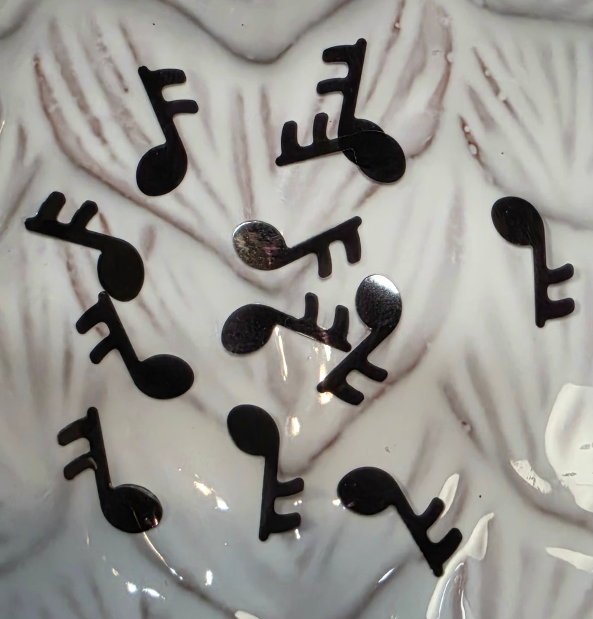 Music Note Glitter Shapes