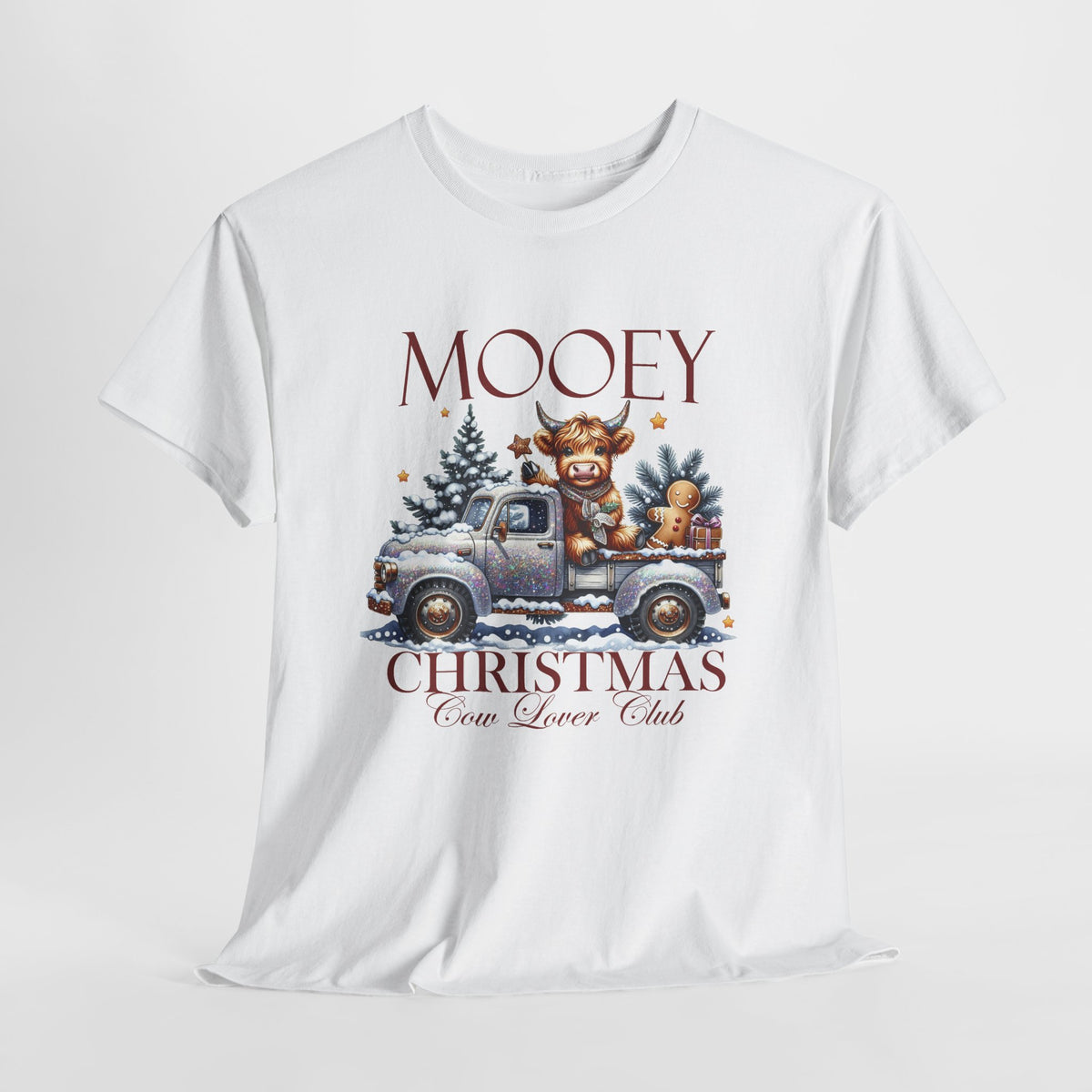Mooey Christmas Cow Lover Club T-Shirt