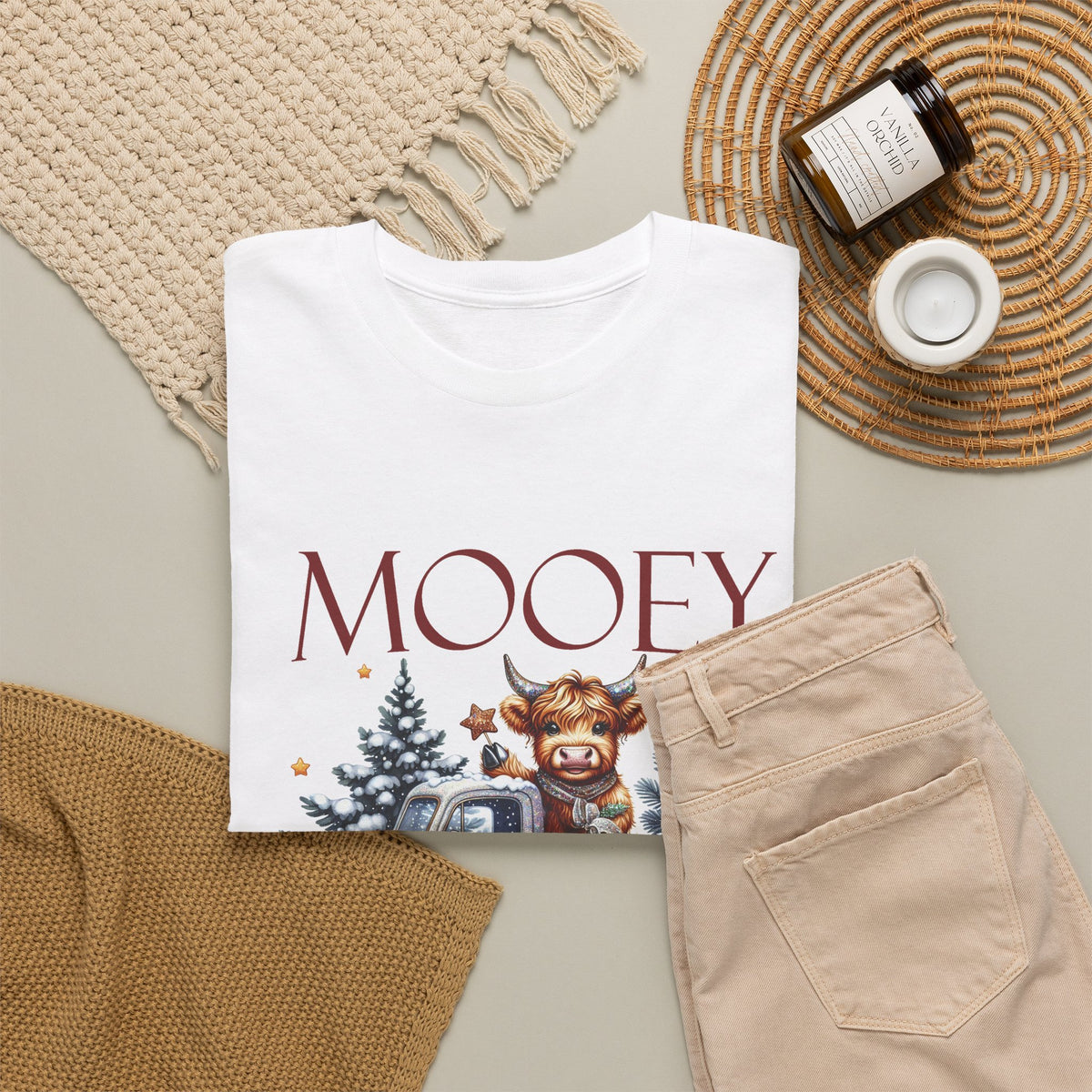 Mooey Christmas Cow Lover Club T-Shirt