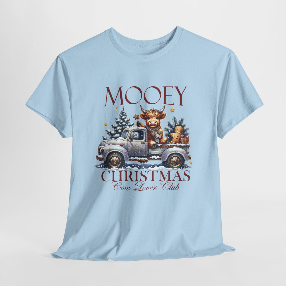Mooey Christmas Cow Lover Club T-Shirt