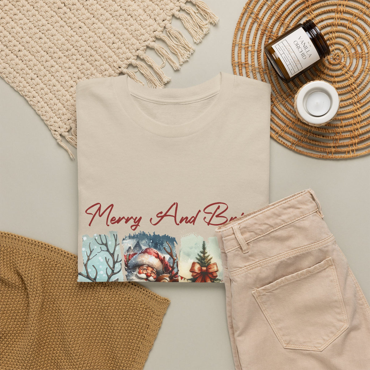 Merry and Bright Christmas T-Shirt
