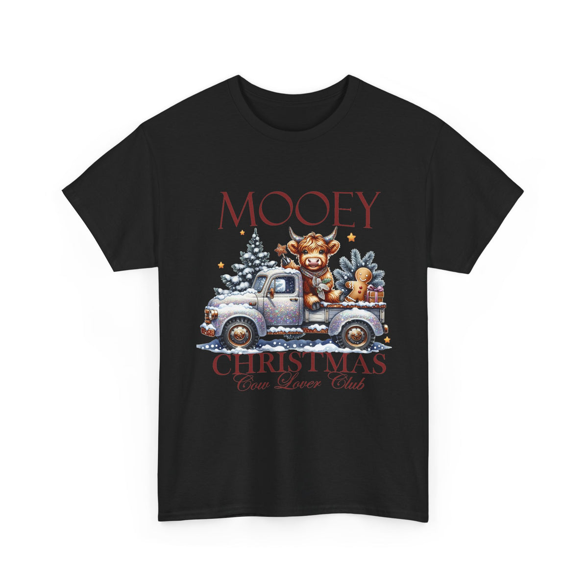 Mooey Christmas Cow Lover Club T-Shirt