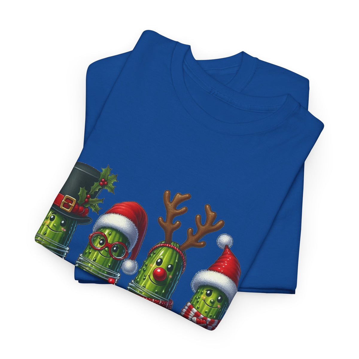 Christmas Pickle Family T-Shirt — Festive Ornament Lights Holiday Tee
