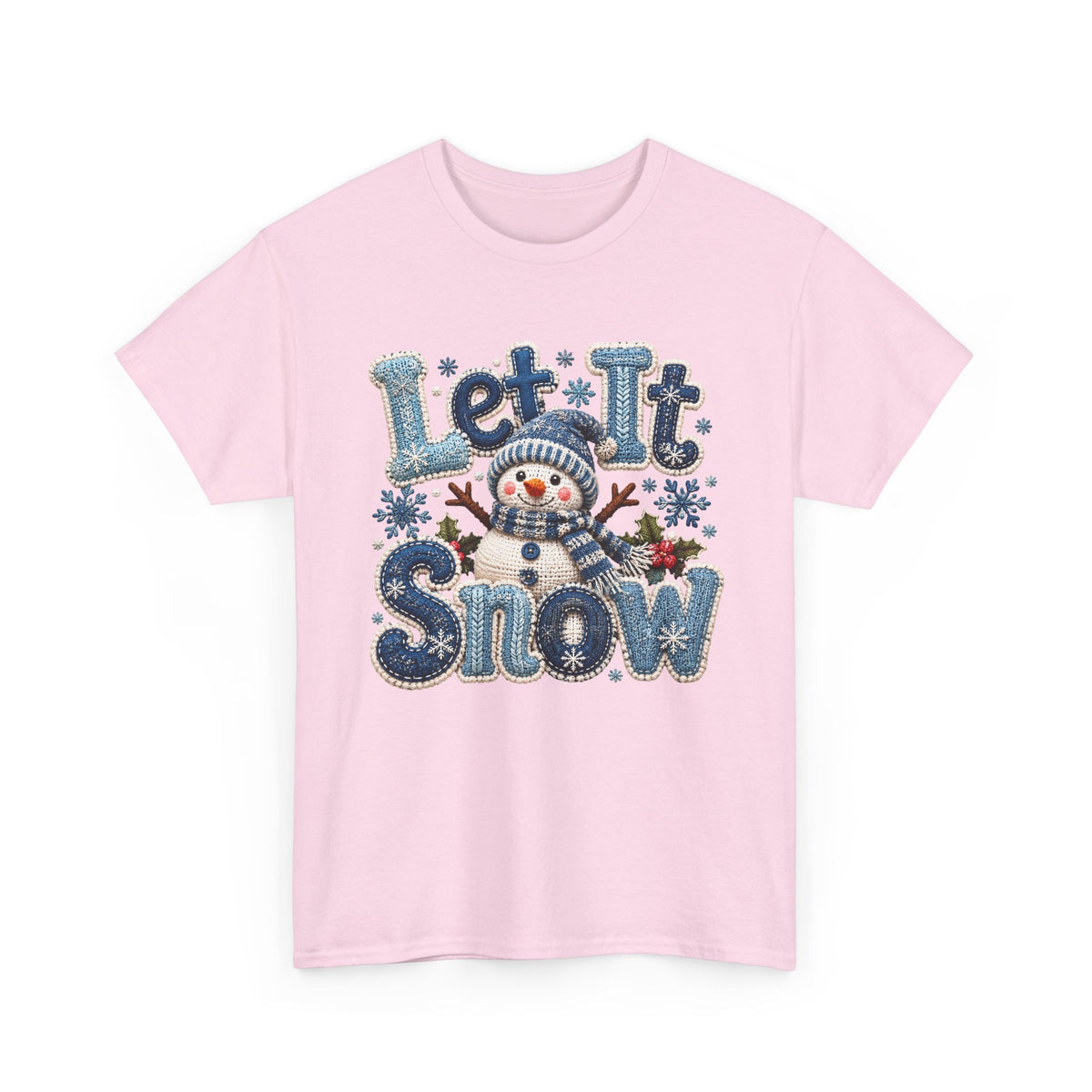 Let It Snow Snowman T-Shirt — Cute Winter Holiday Tee