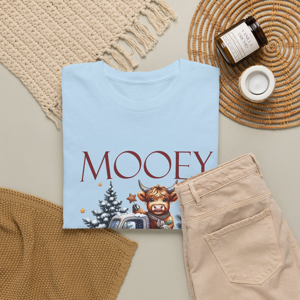 Mooey Christmas Cow Lover Club T-Shirt