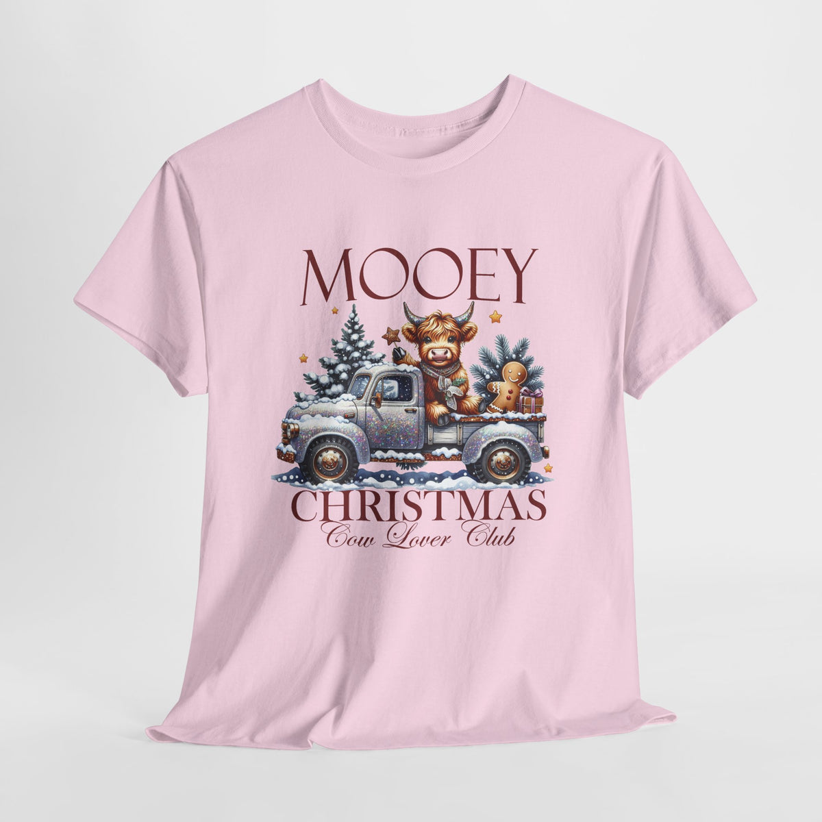 Mooey Christmas Cow Lover Club T-Shirt