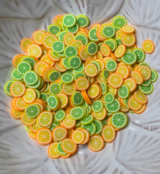 Lemon/Lime Slices Polymer Clay