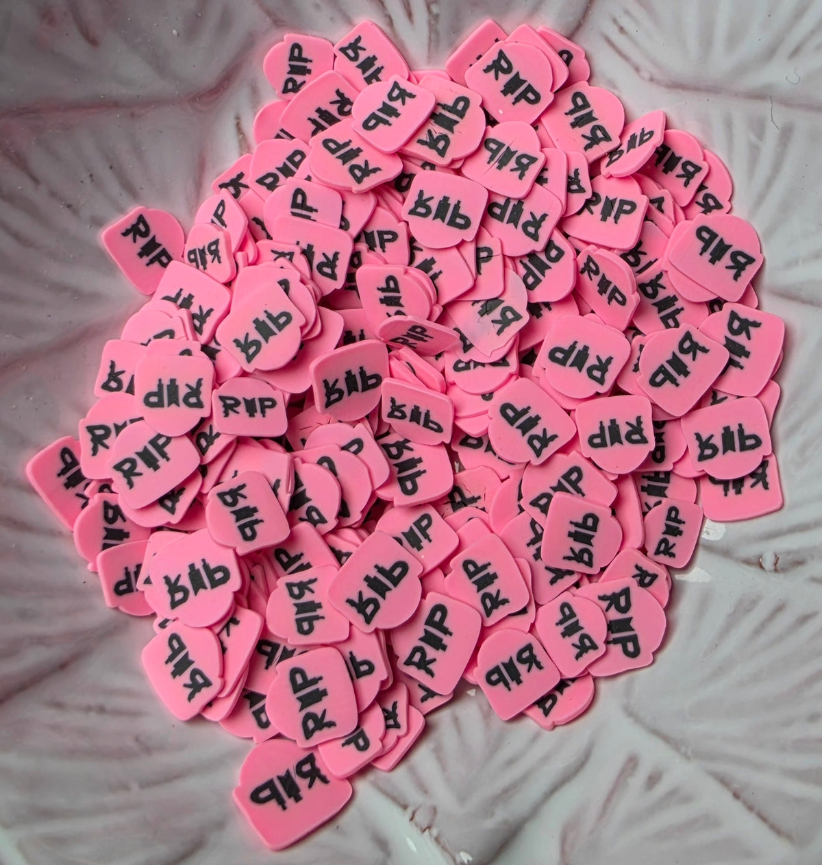 Pink RIP Polymer Clay