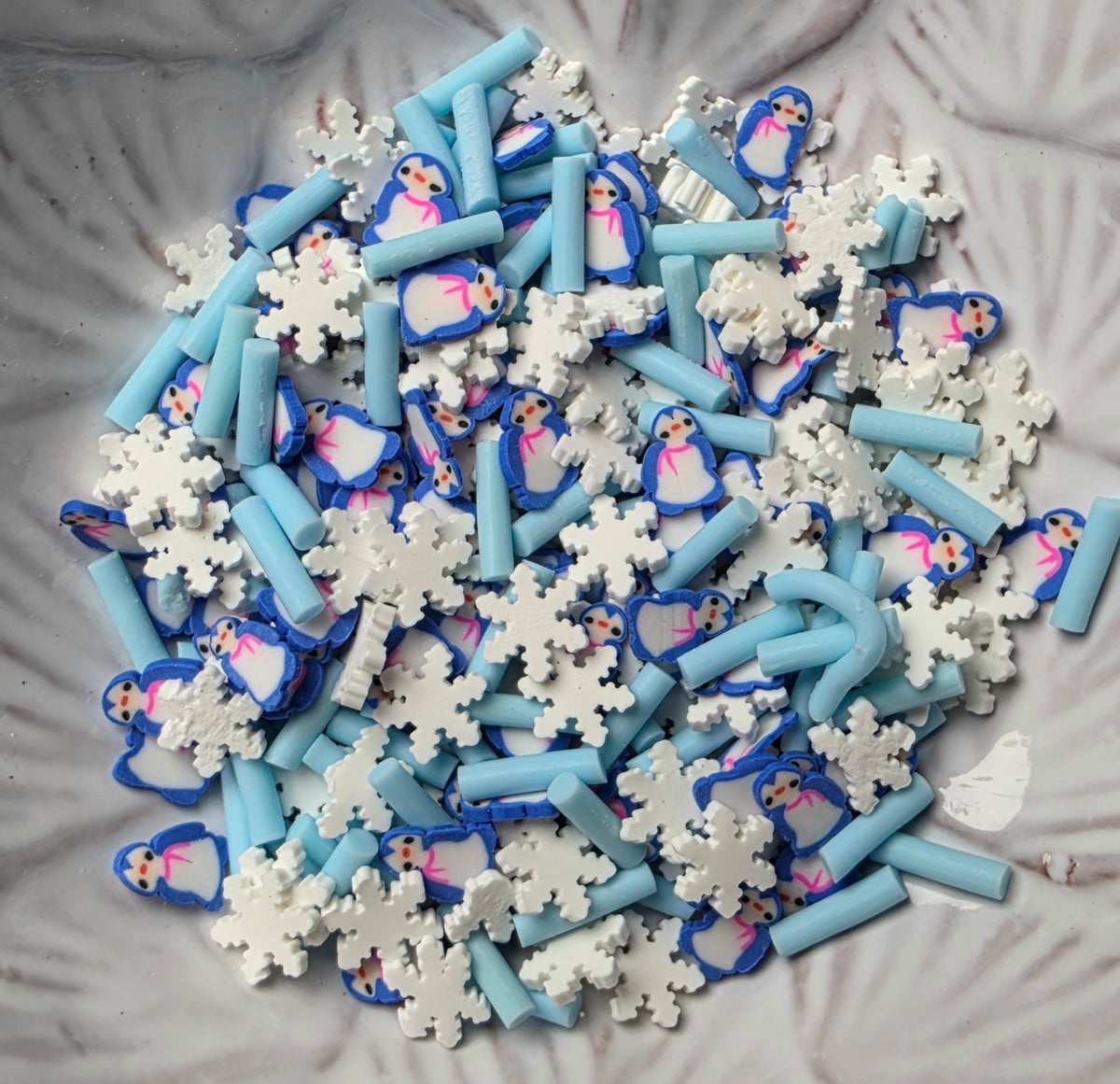 Penguin Snowflake Mix Polymer Clay