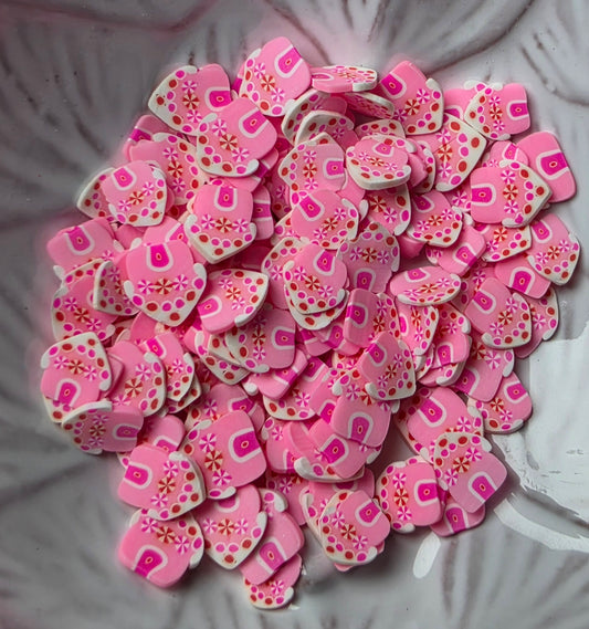 Pink Gingerbread House Polymer Clay