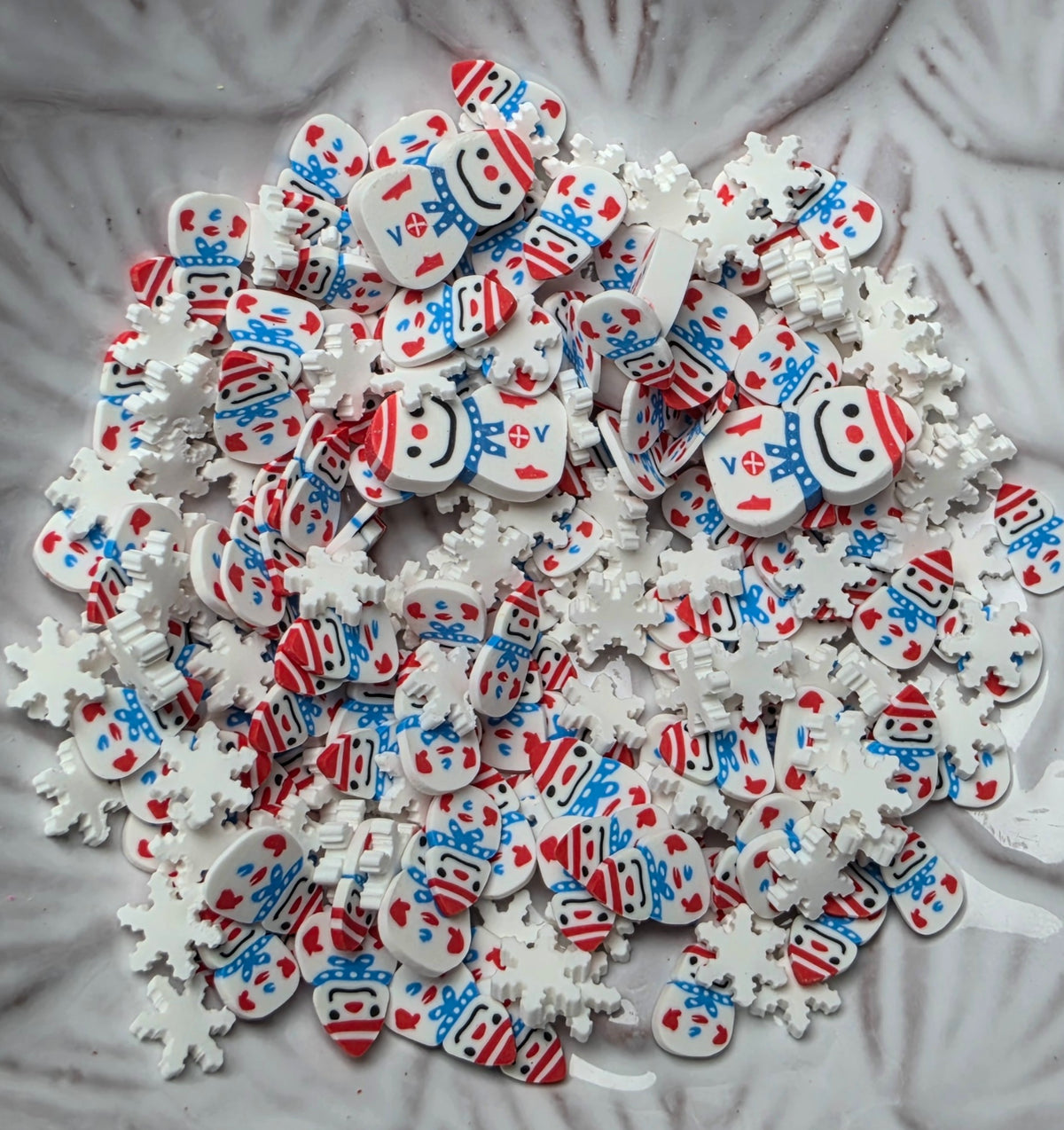 Snowman Snowflake Mix Polymer Clay