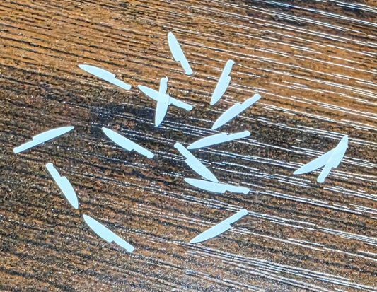 Knife (white) Glitter Shapes