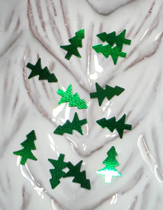 Christmas Tree Glitter Shapes