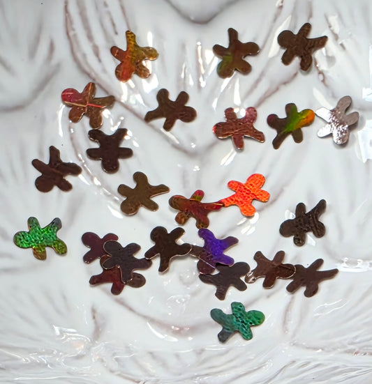 Gingerbread Man Glitter Shapes