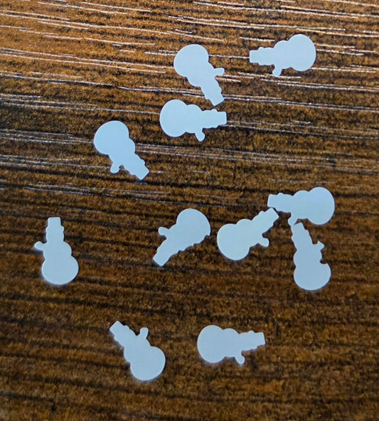 Snowman Glitter Shapes