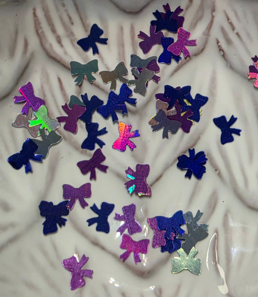 Bow Mix Glitter Shapes