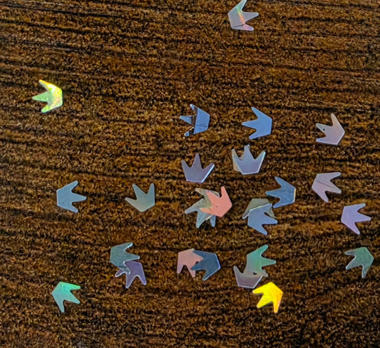 Crown (silver) Glitter Shapes