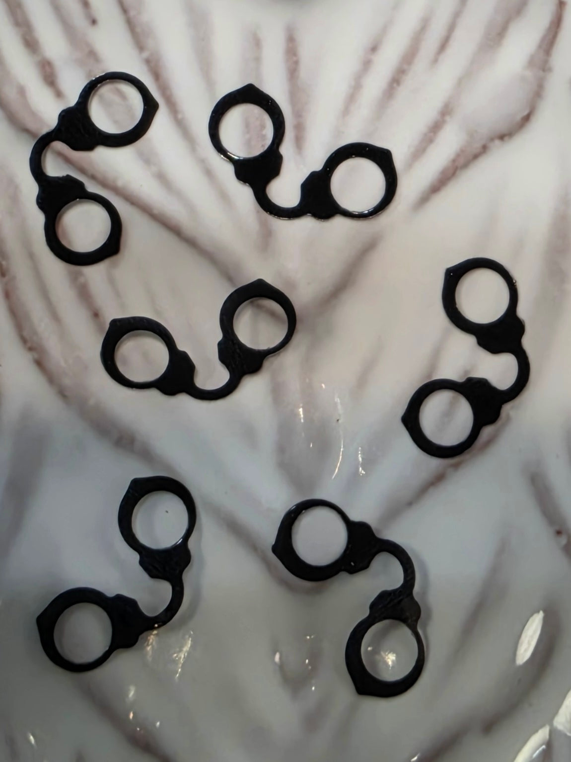 Handcuffs Glitter Shapes