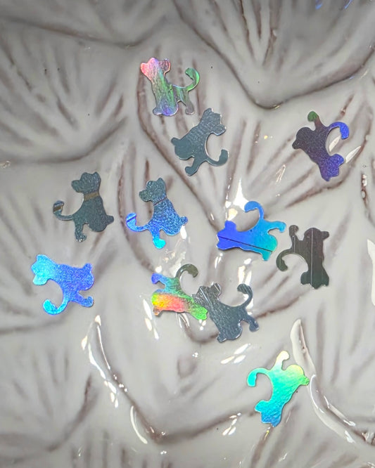Lion (silver) Glitter Shapes