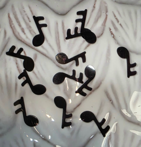 Music Note Glitter Shapes
