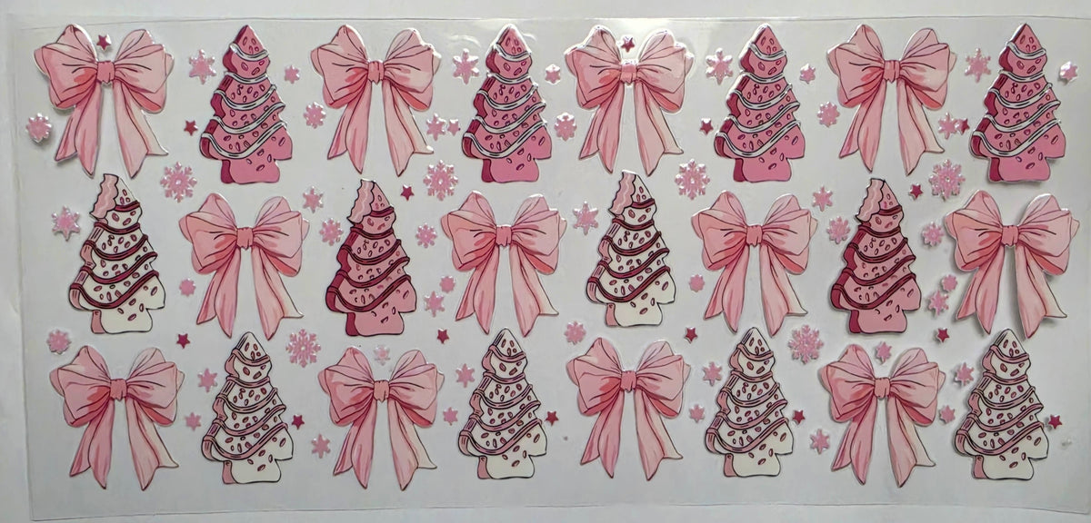 #158 Pink Bow Cakes