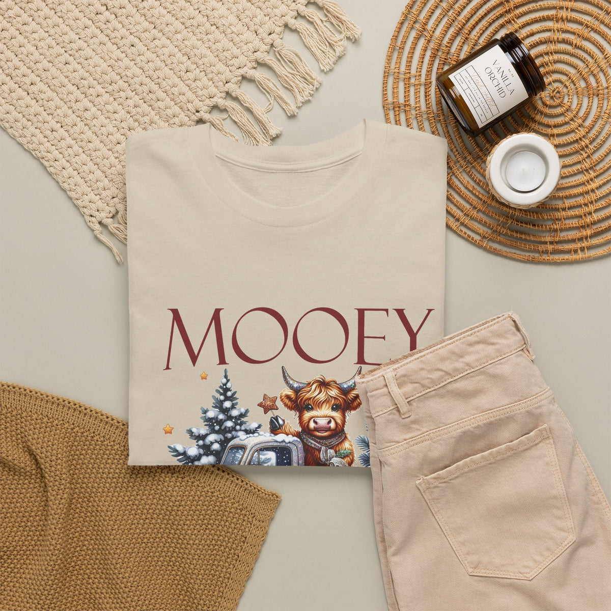 Mooey Christmas Cow Lover Club T-Shirt