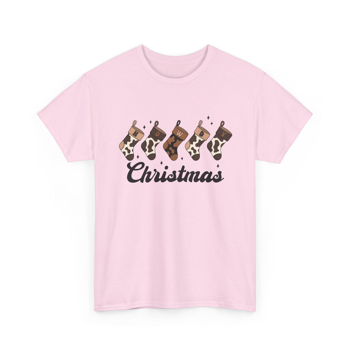 Cowhide Stocking Christmas Tee