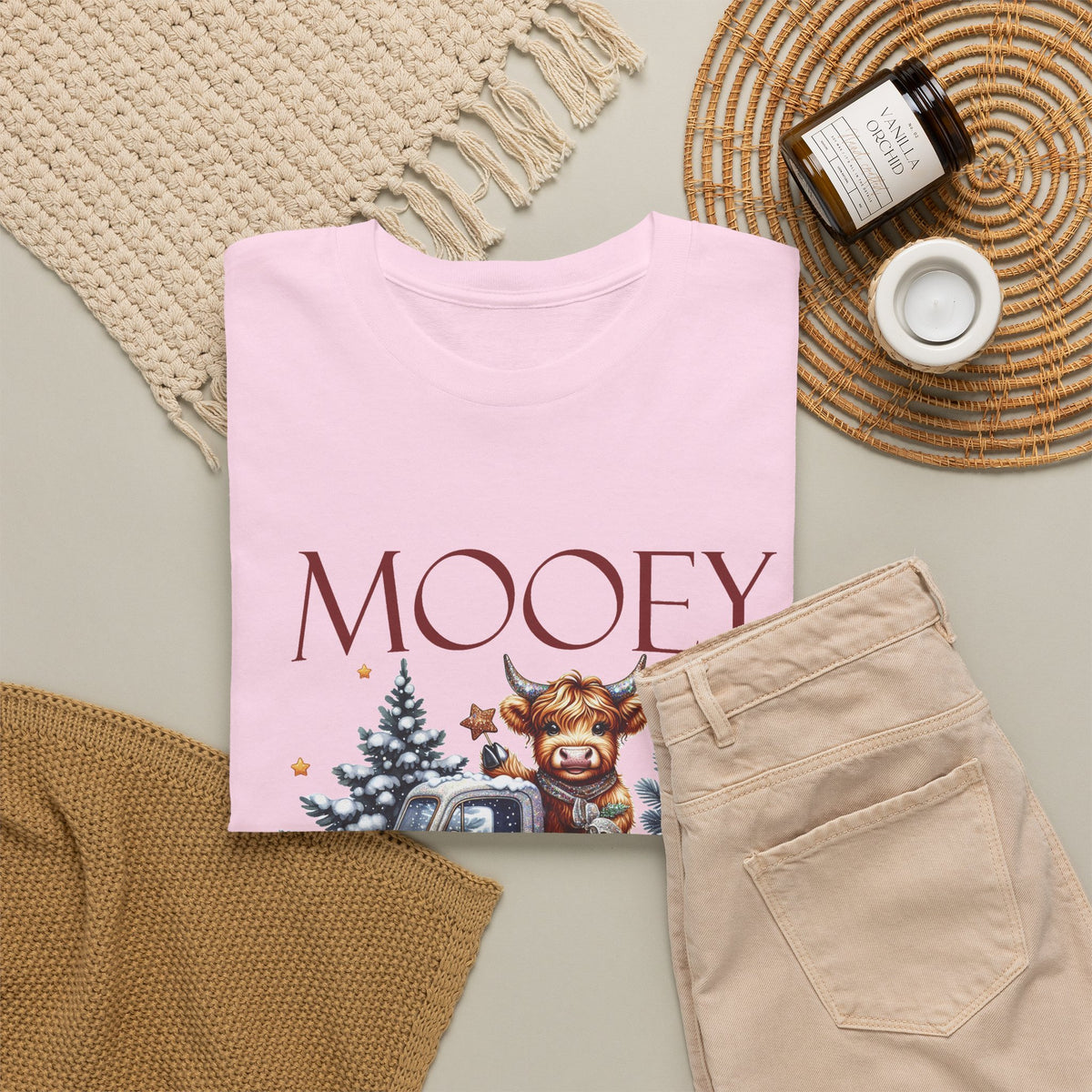 Mooey Christmas Cow Lover Club T-Shirt