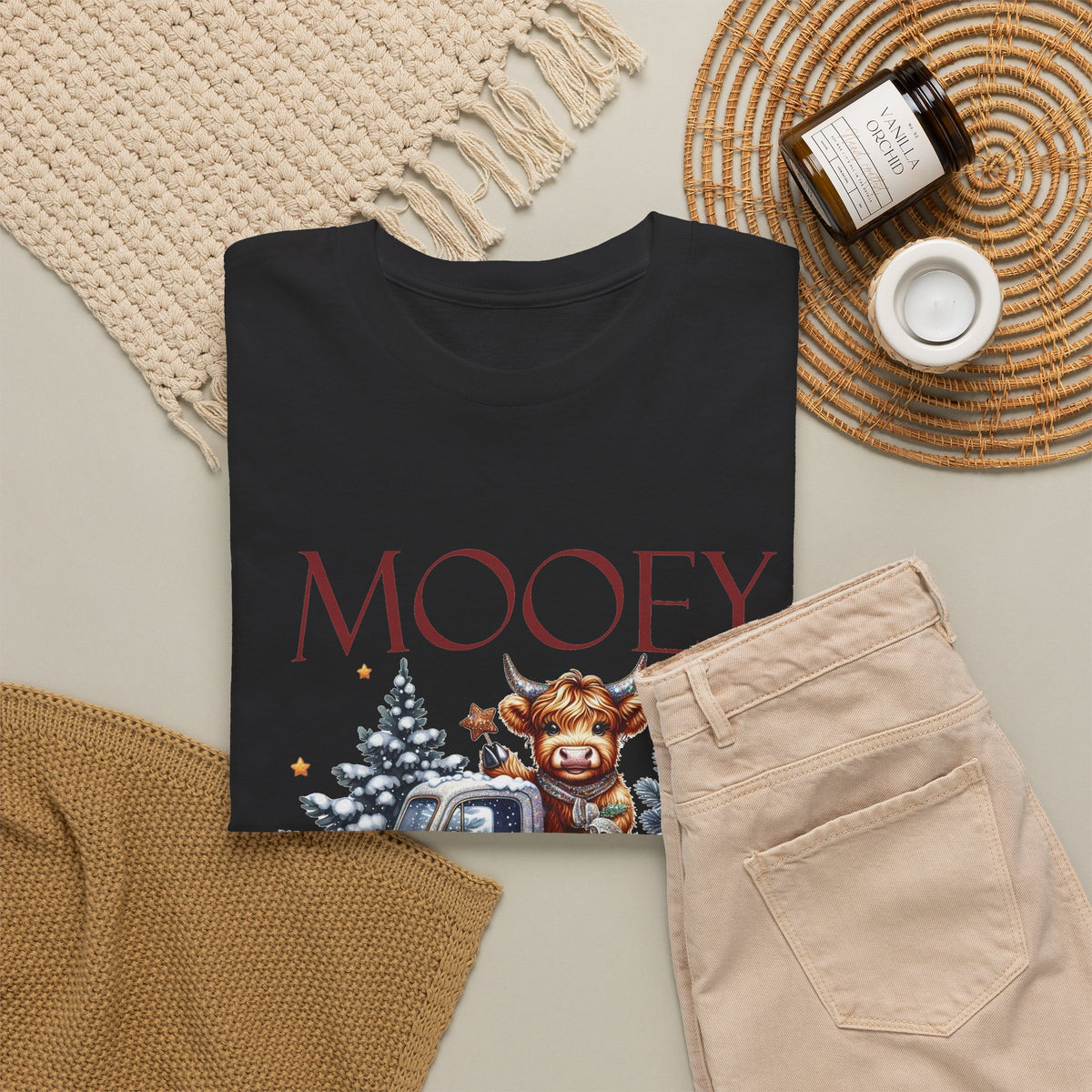 Mooey Christmas Cow Lover Club T-Shirt