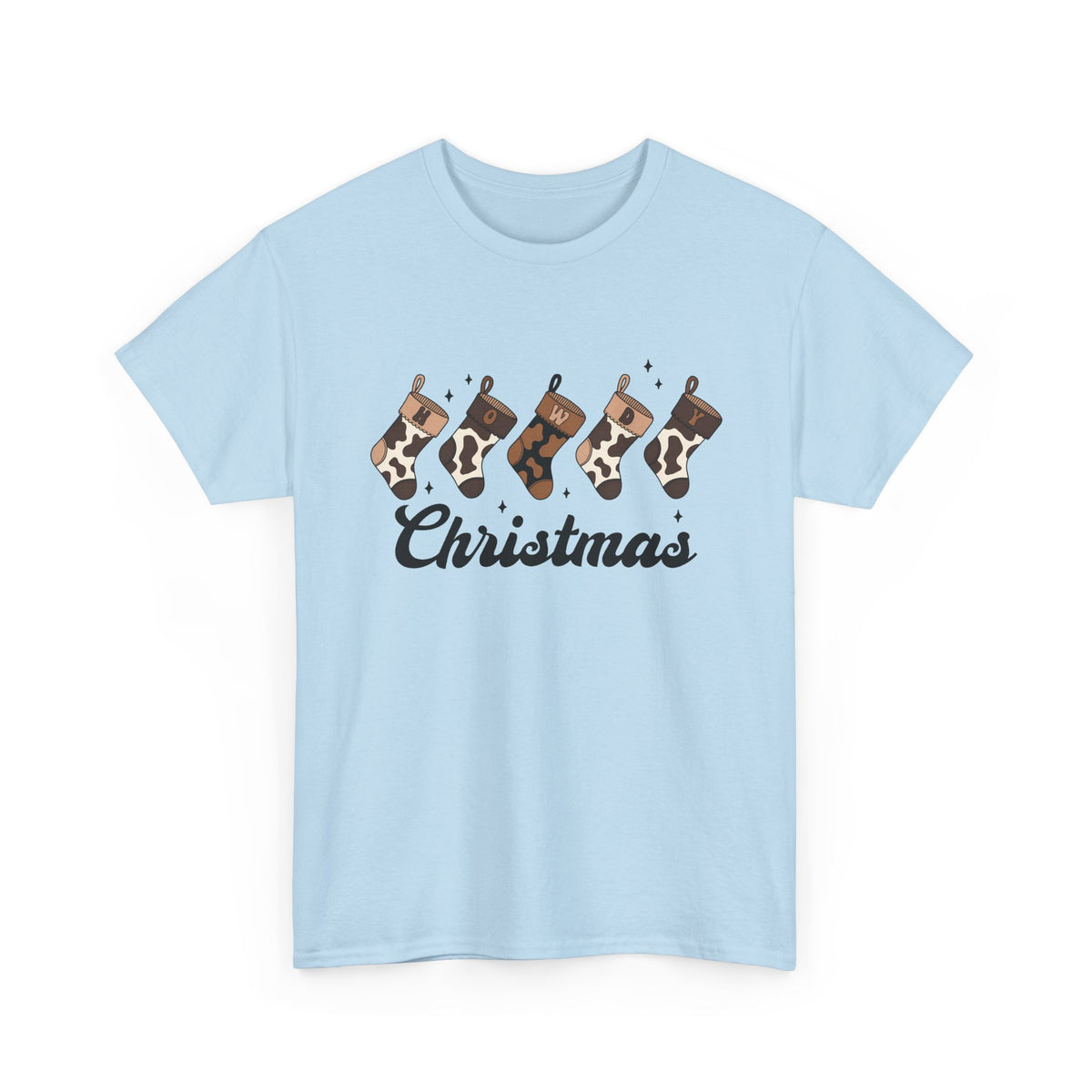 Cowhide Stocking Christmas Tee
