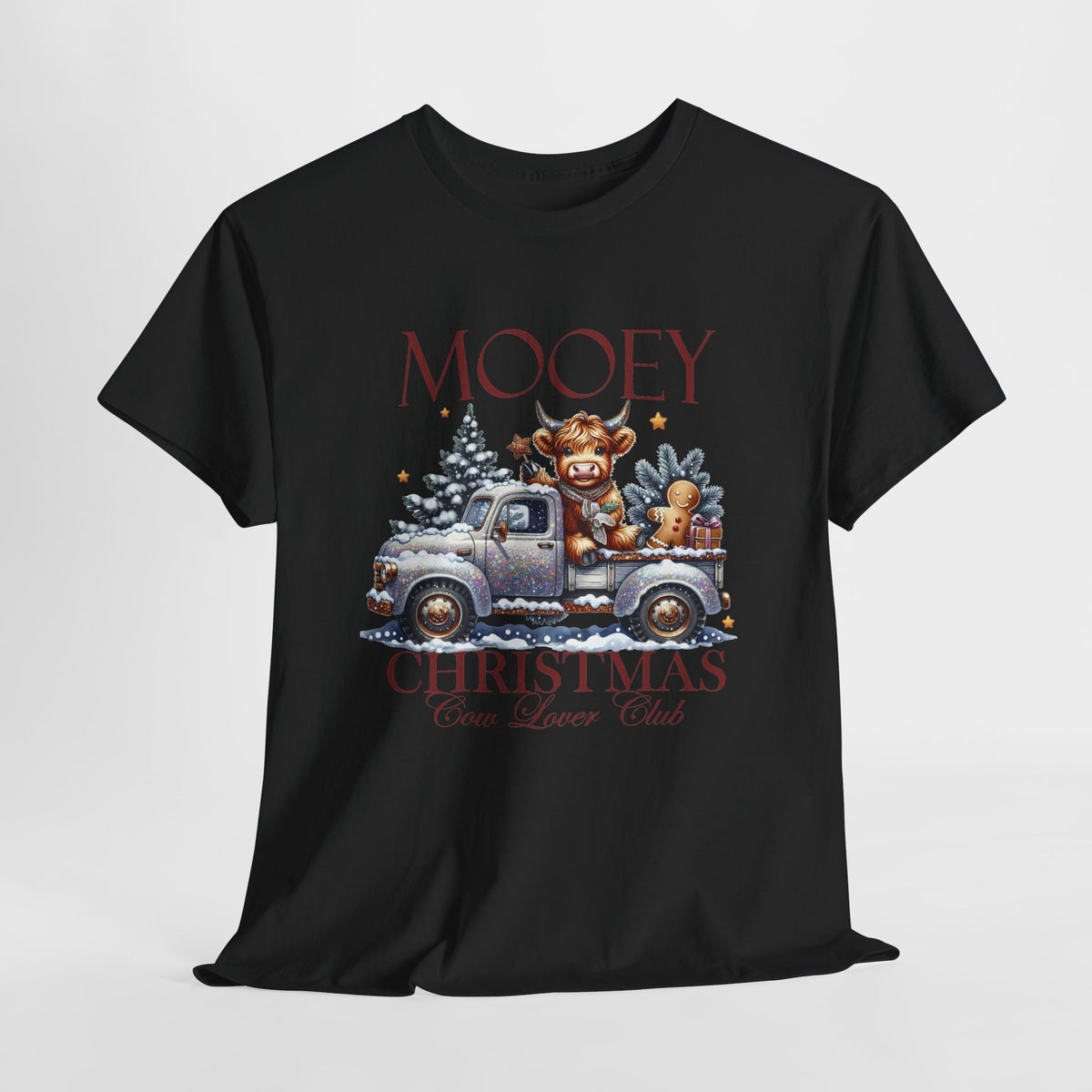 Mooey Christmas Cow Lover Club T-Shirt