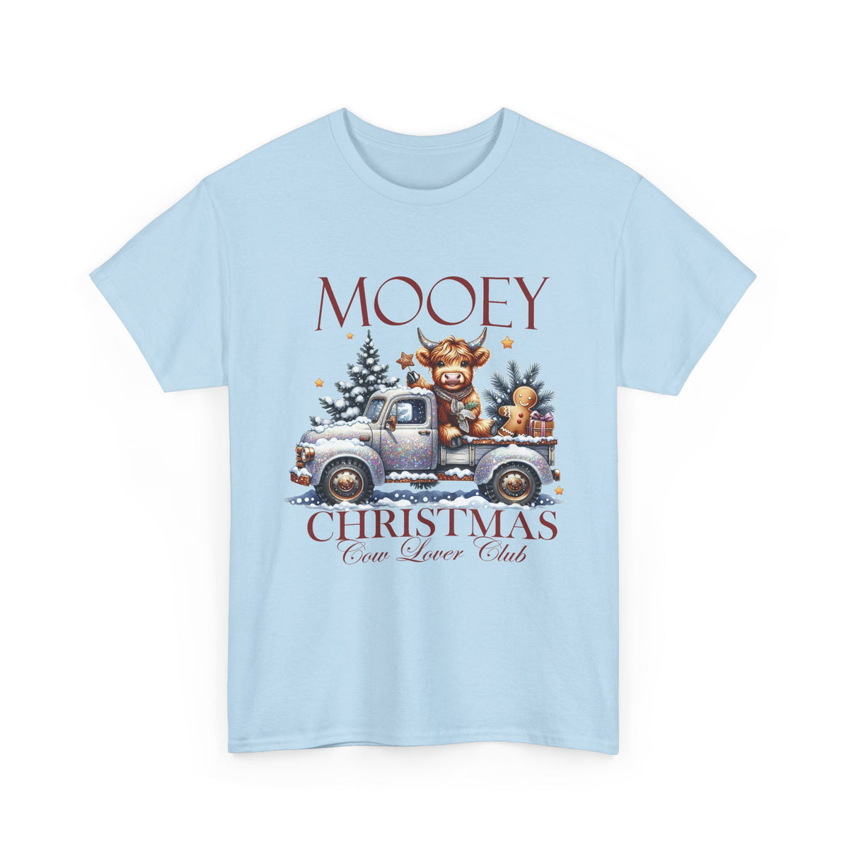 Mooey Christmas Cow Lover Club T-Shirt
