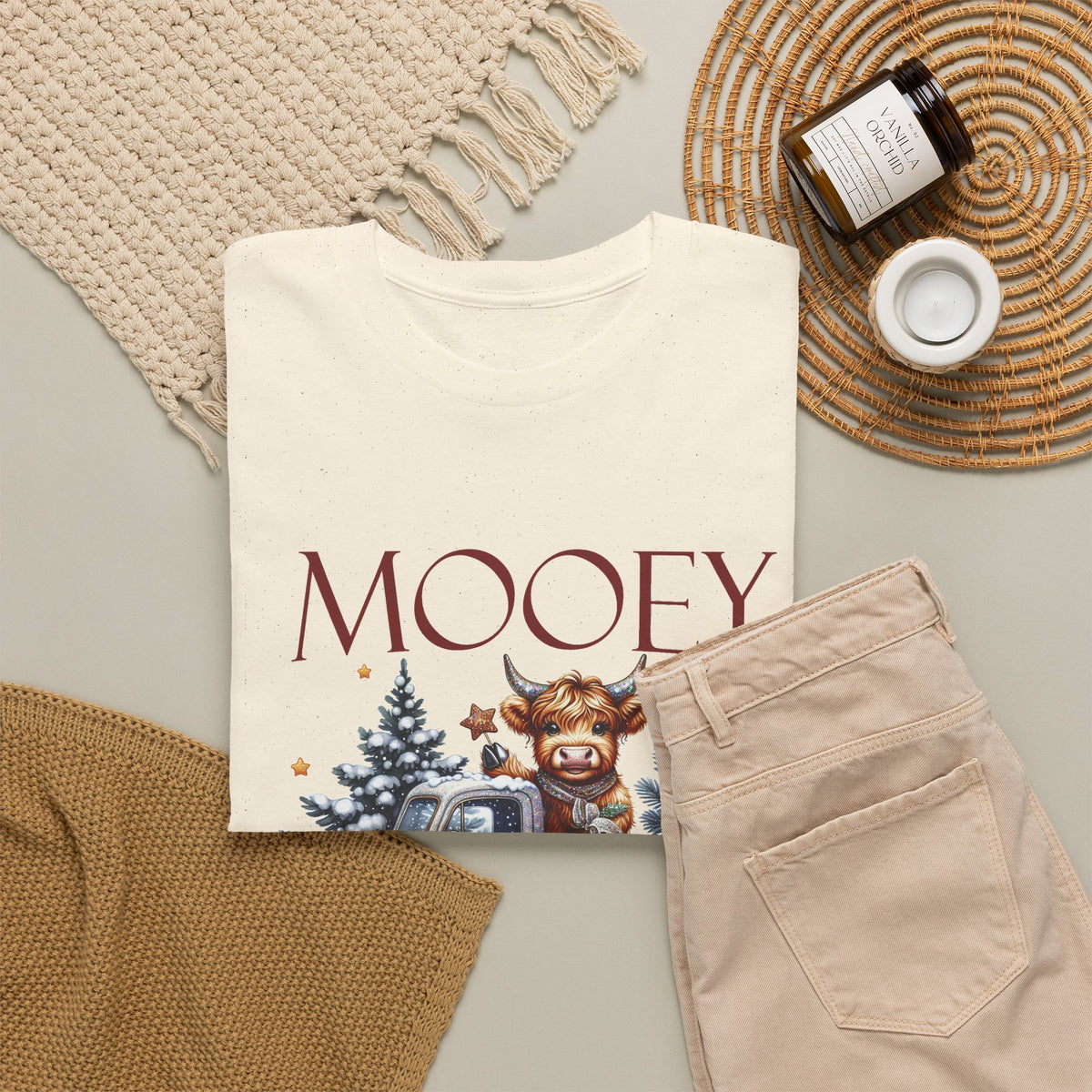 Mooey Christmas Cow Lover Club T-Shirt