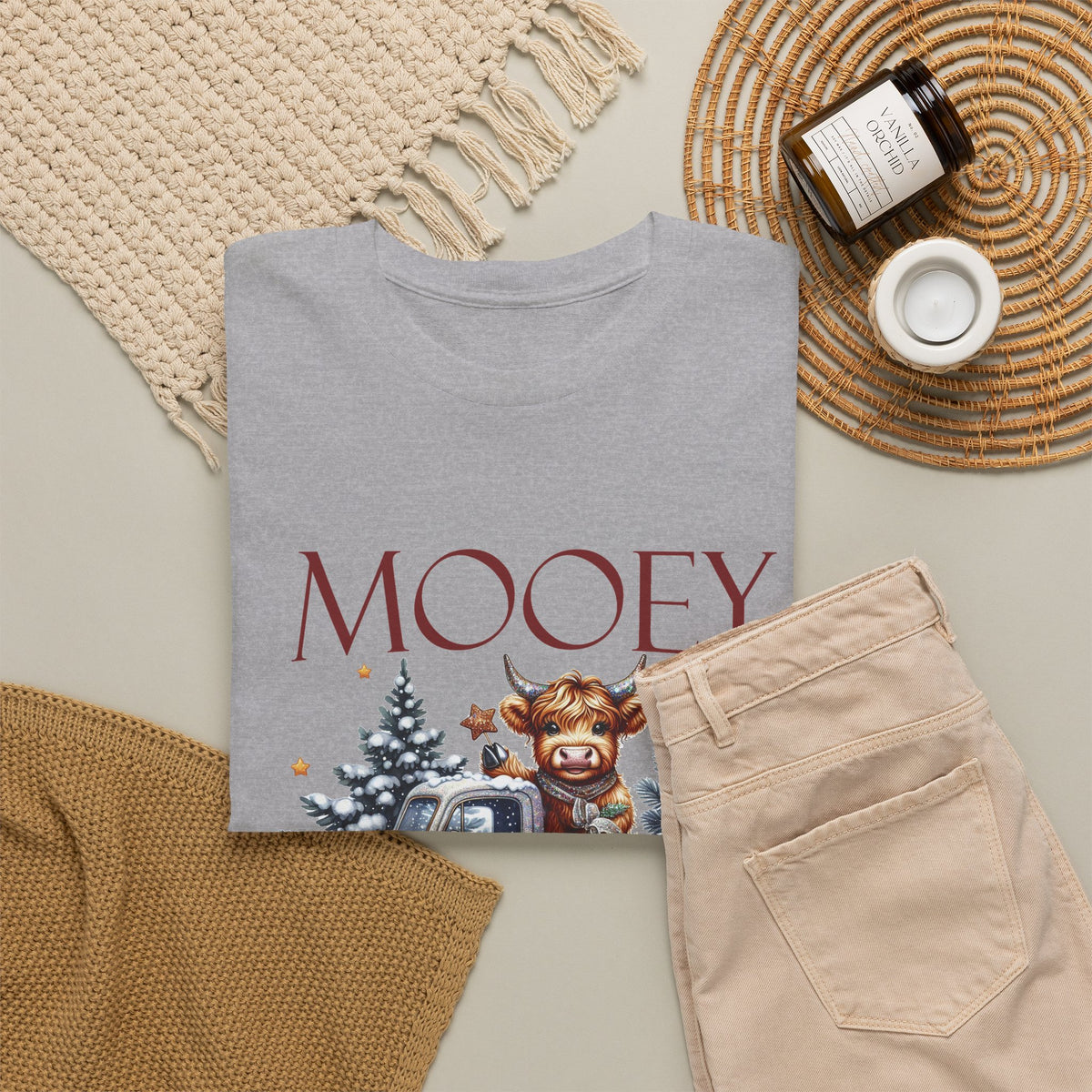 Mooey Christmas Cow Lover Club T-Shirt