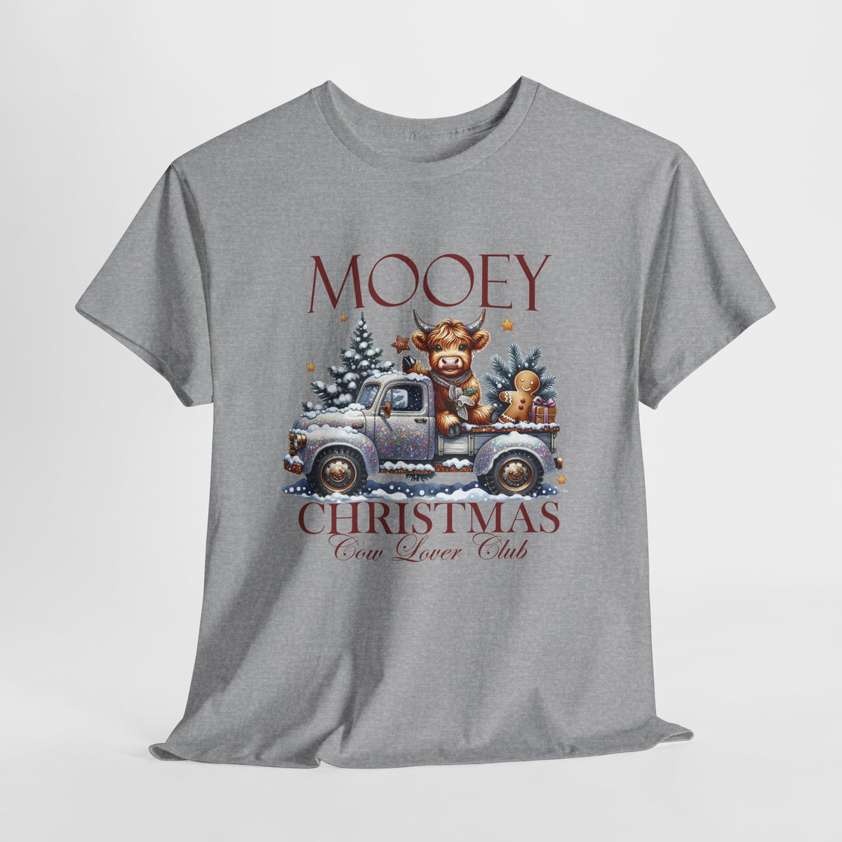 Mooey Christmas Cow Lover Club T-Shirt